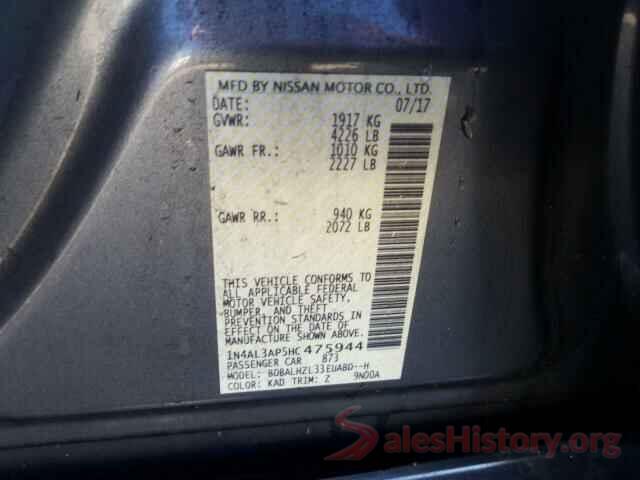 1N4AL3AP5HC475944 2017 NISSAN ALTIMA