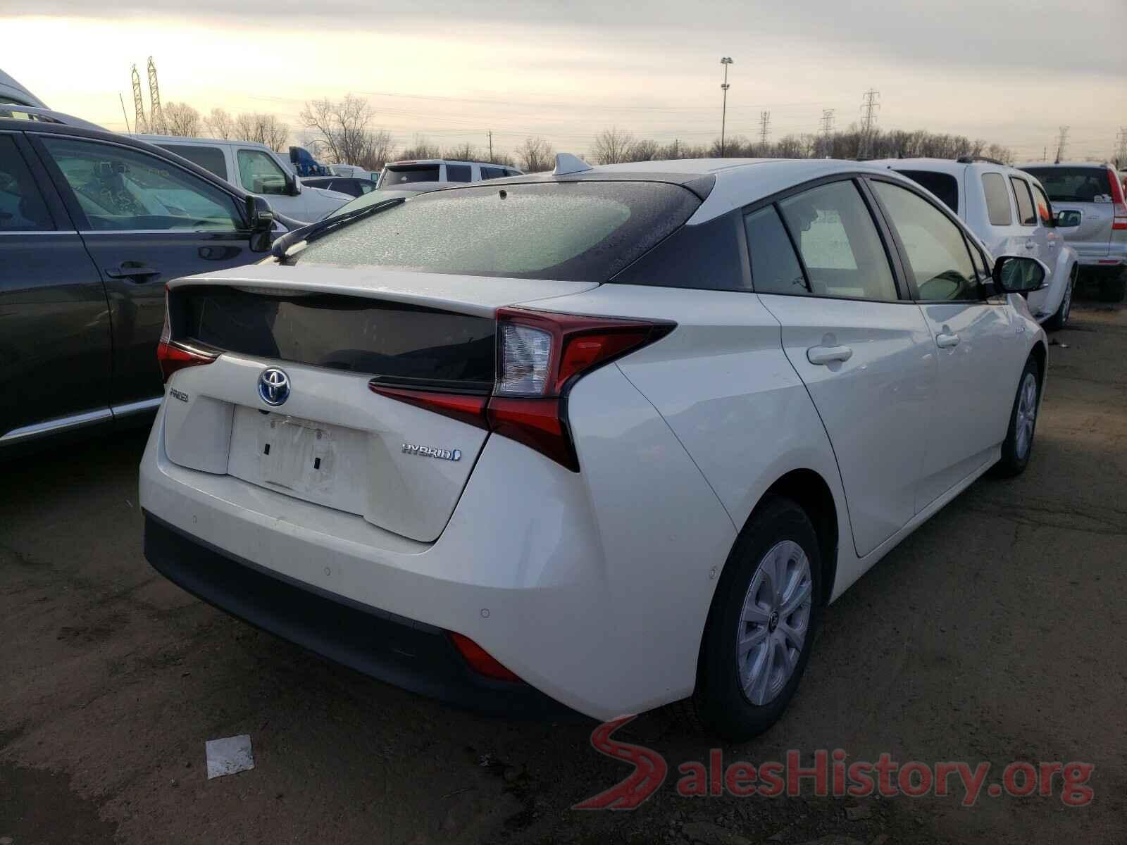 JTDKARFU8K3098071 2019 TOYOTA PRIUS