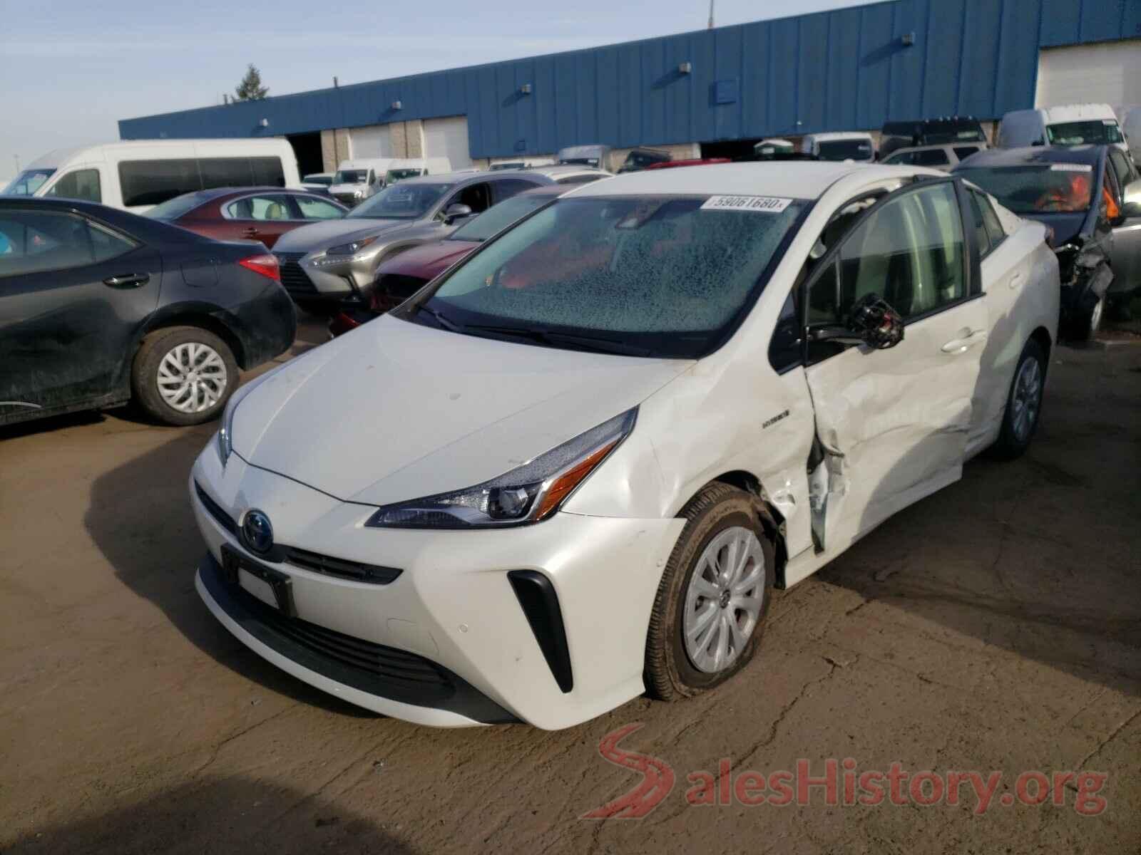 JTDKARFU8K3098071 2019 TOYOTA PRIUS