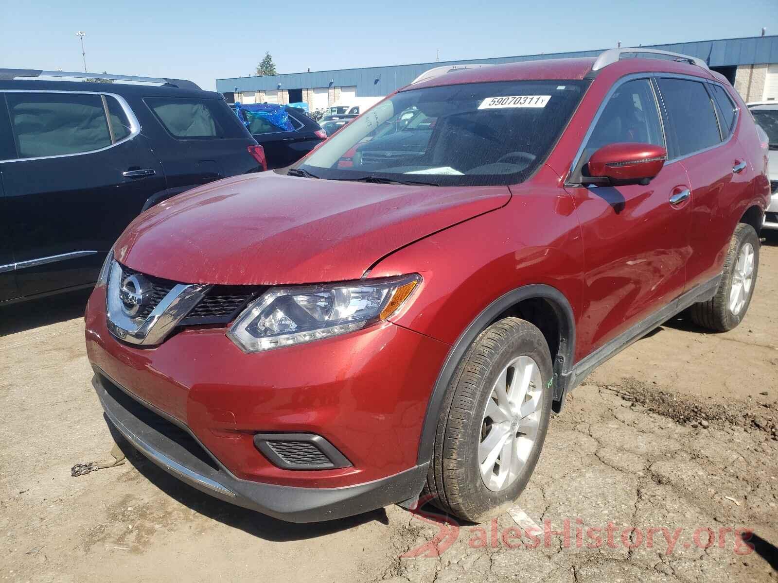 KNMAT2MV8GP593363 2016 NISSAN ROGUE