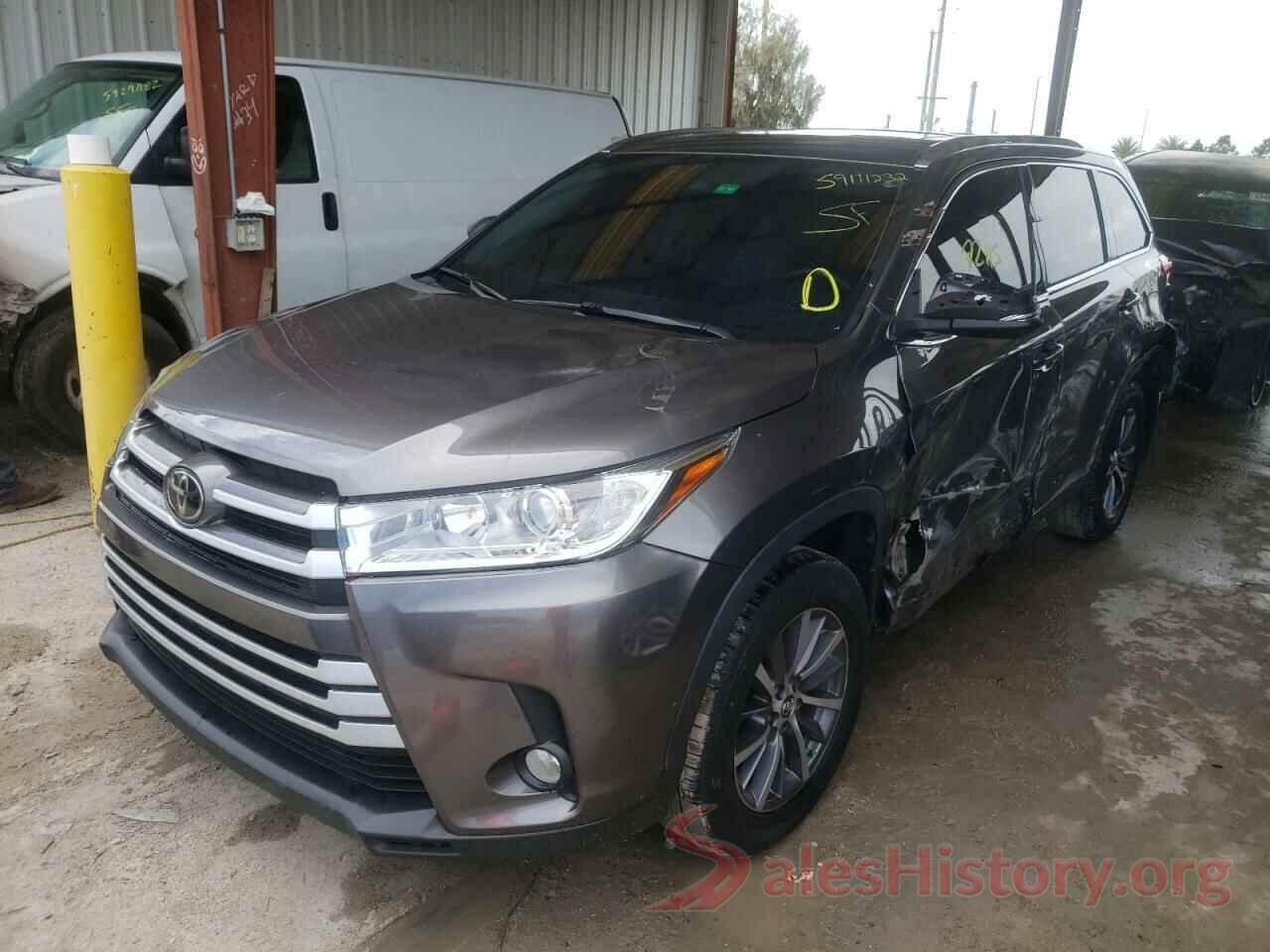 5TDKZRFH3KS555556 2019 TOYOTA HIGHLANDER