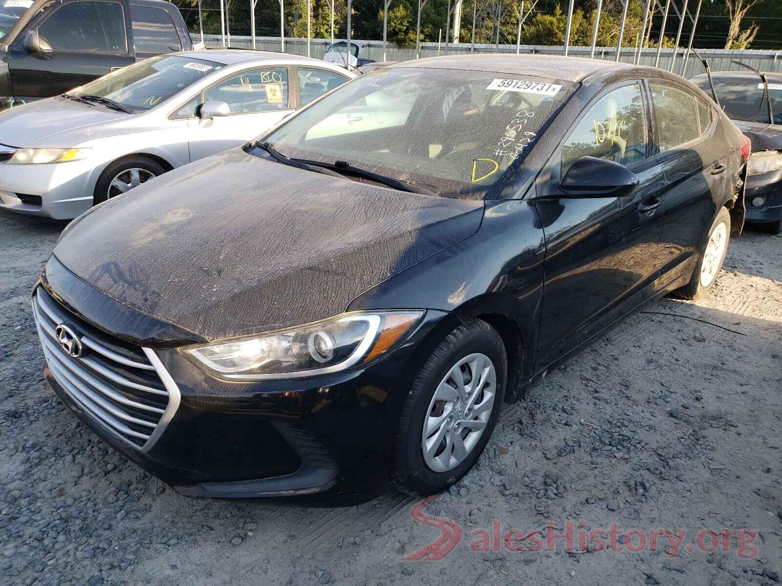 5NPD74LF8HH150134 2017 HYUNDAI ELANTRA