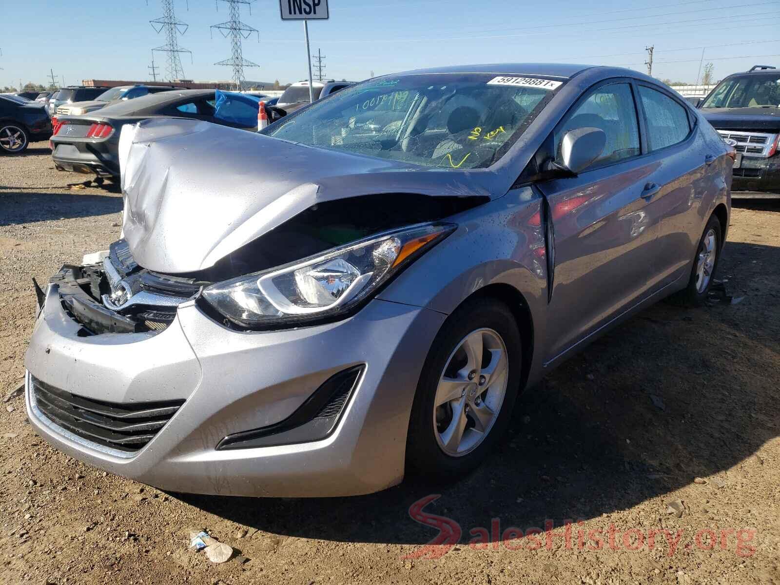 5NPDH4AEXGH770036 2016 HYUNDAI ELANTRA