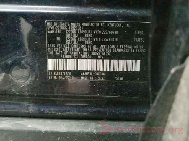 4T3DWRFVXLU006704 2020 TOYOTA RAV4