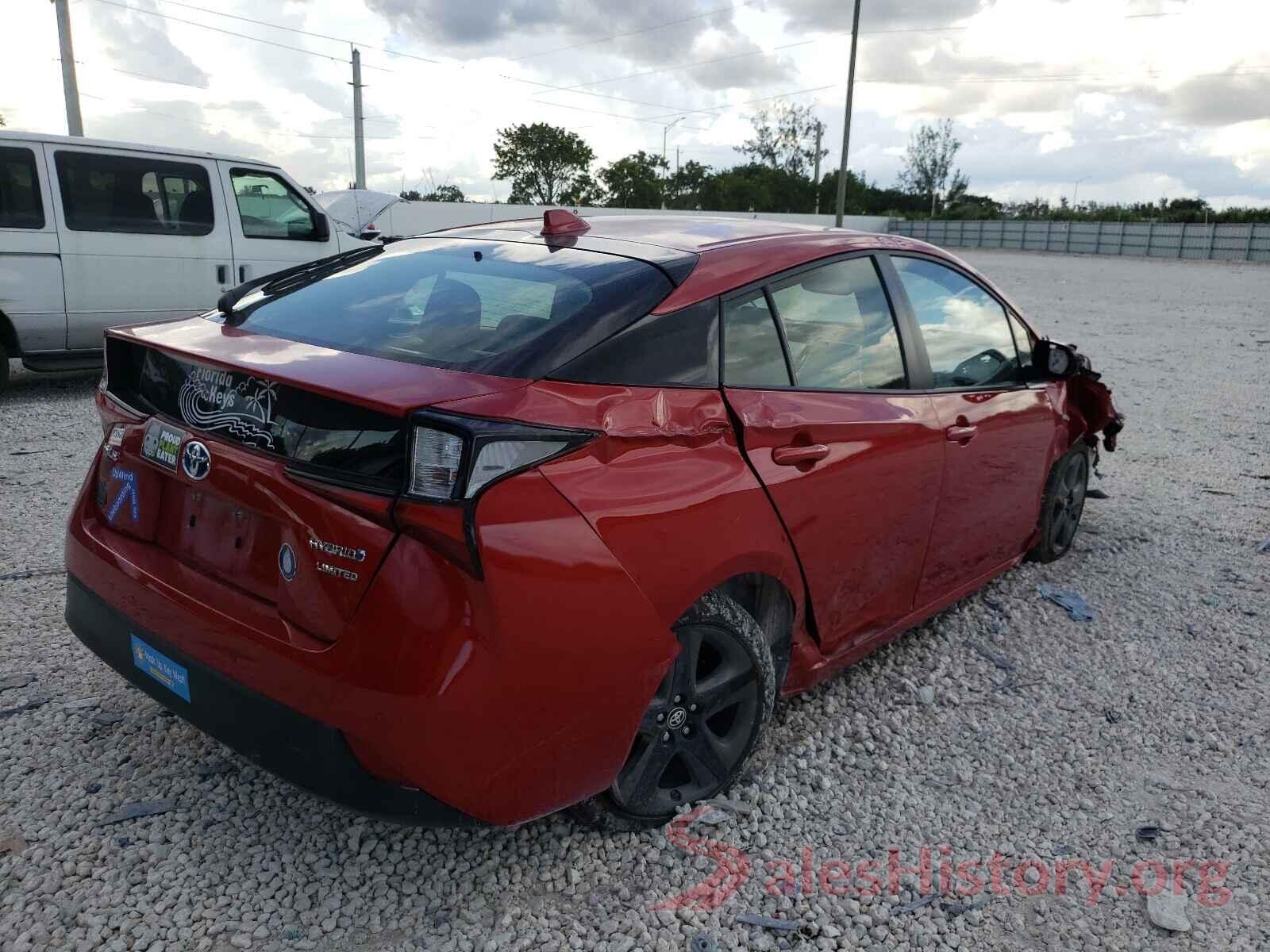 JTDKARFU3K3075149 2019 TOYOTA PRIUS