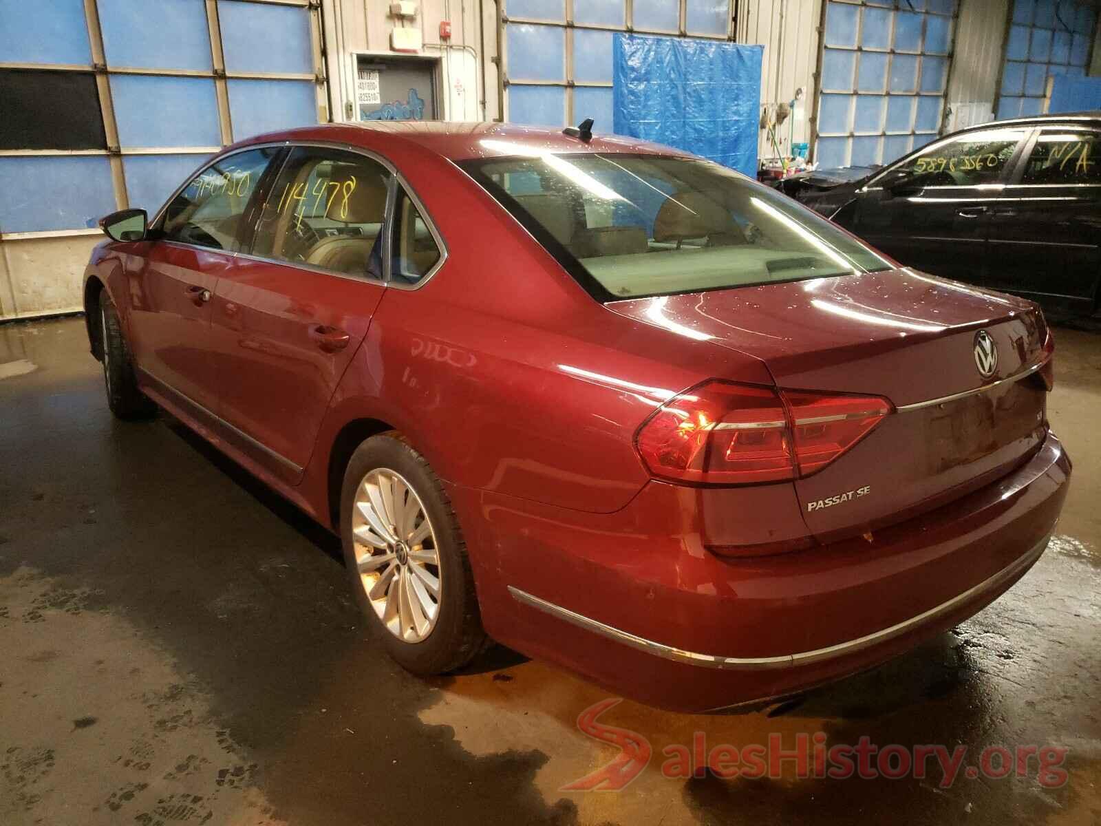 1VWBT7A31GC009877 2016 VOLKSWAGEN PASSAT