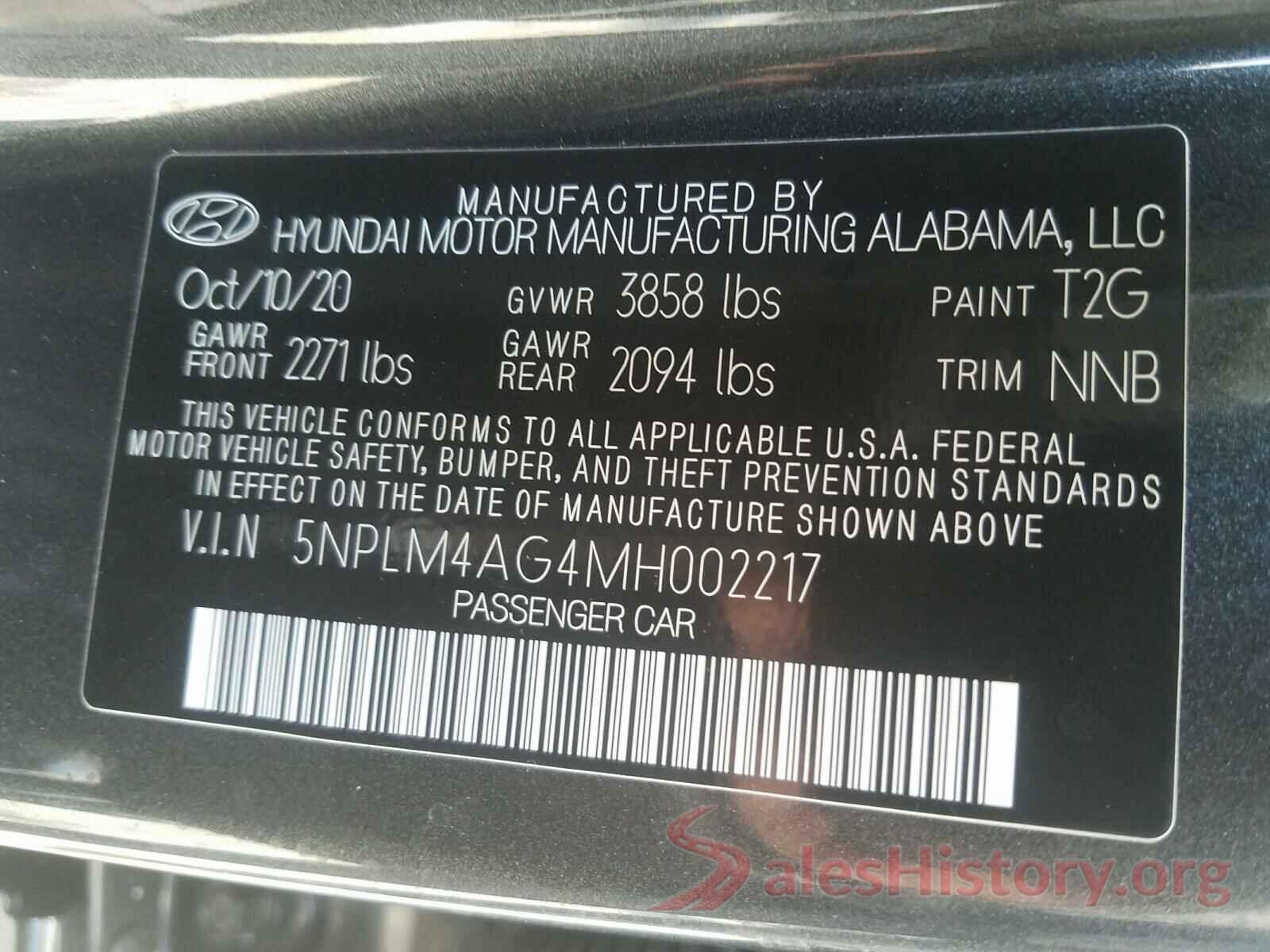 5NPLM4AG4MH002217 2021 HYUNDAI ELANTRA