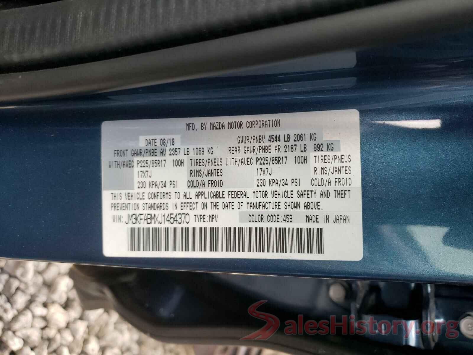 JM3KFABMXJ1454370 2018 MAZDA CX-5