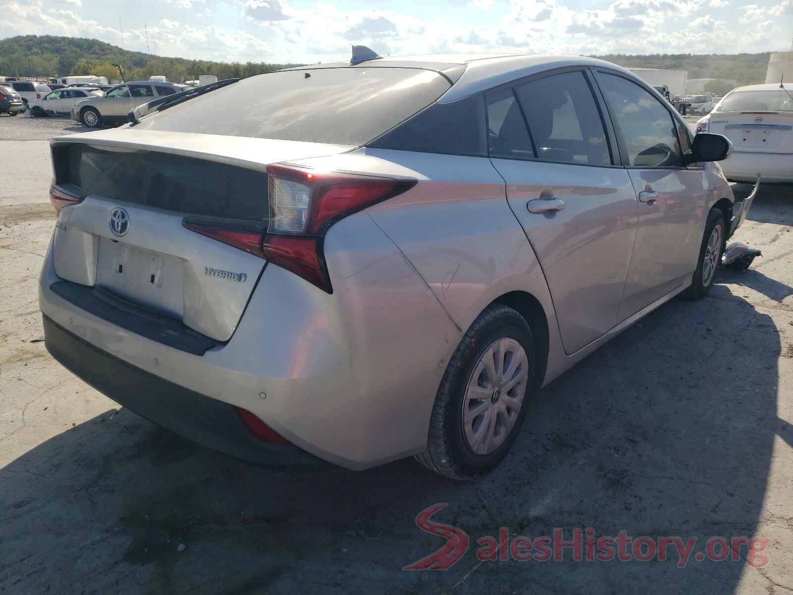 JTDKARFU9K3100247 2019 TOYOTA PRIUS