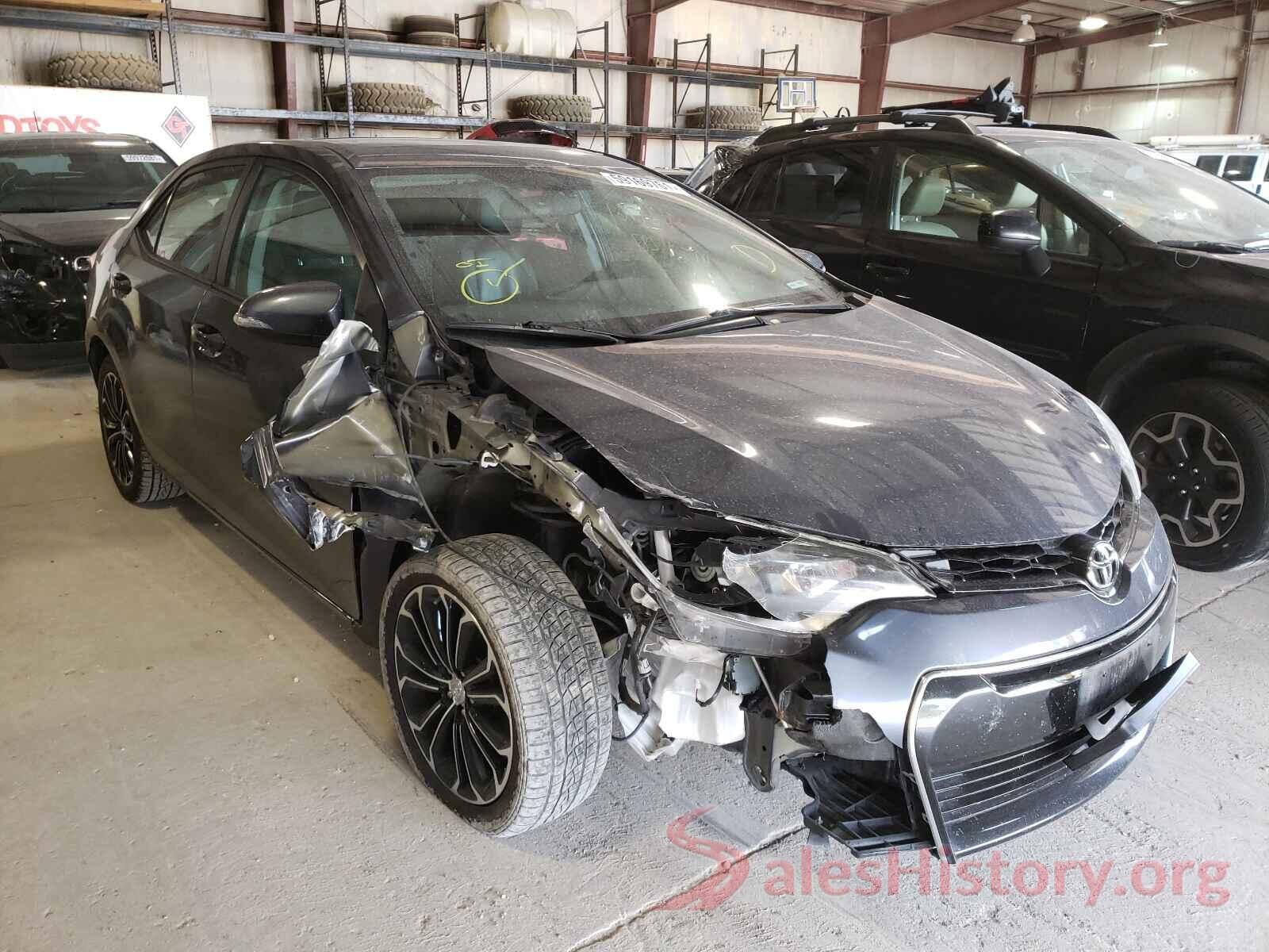 5YFBURHE1GP539387 2016 TOYOTA COROLLA