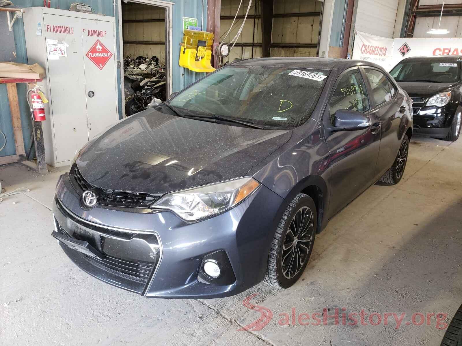 5YFBURHE1GP539387 2016 TOYOTA COROLLA