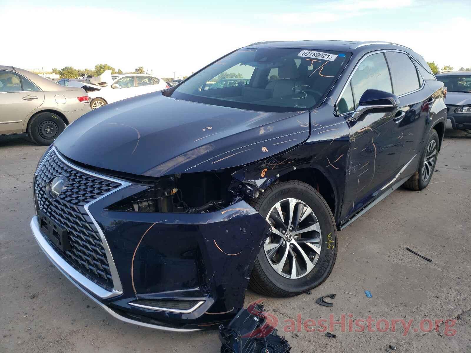 2T2HZMDA7MC283488 2021 LEXUS RX350