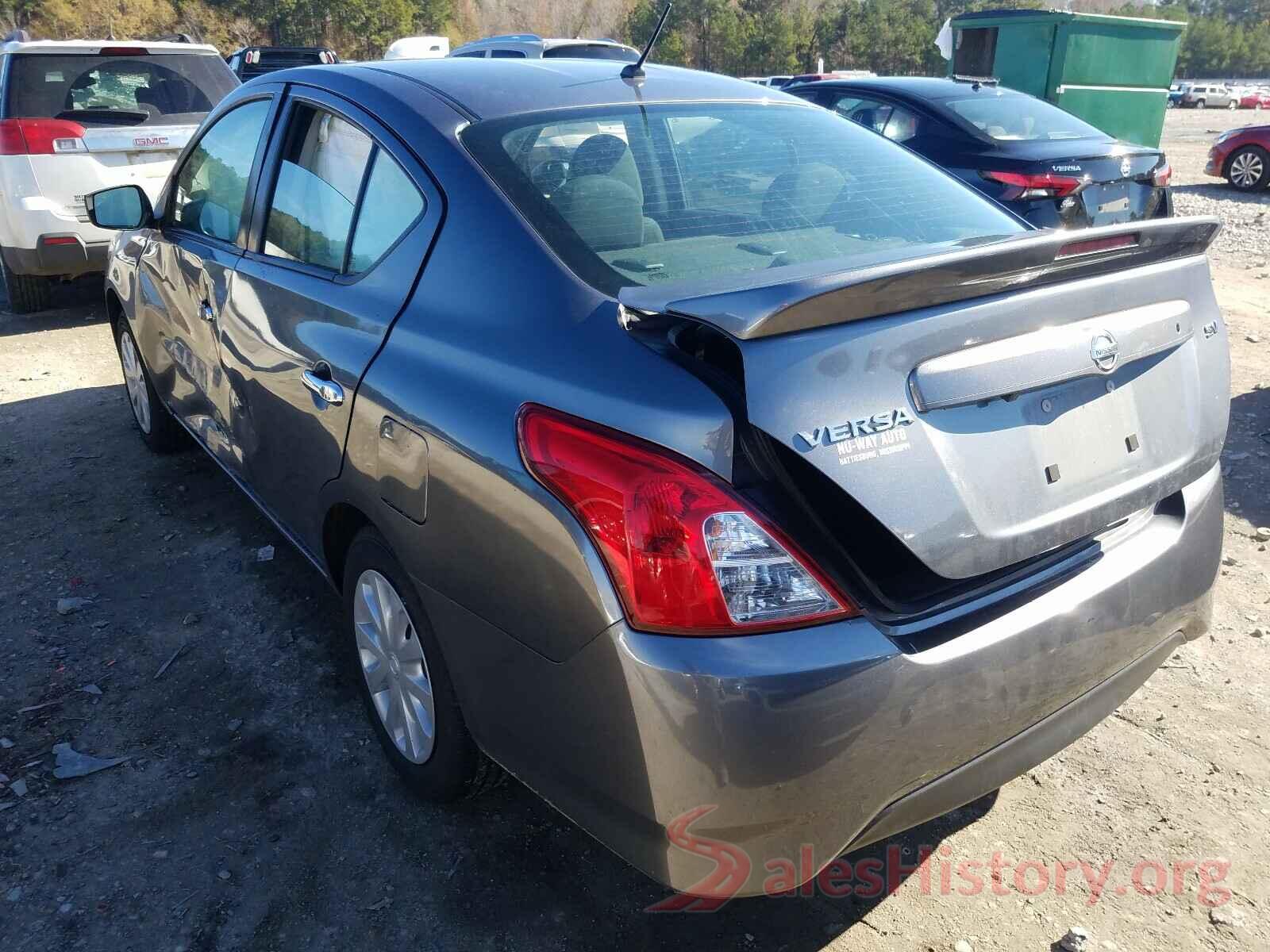 3N1CN7APXKL820808 2019 NISSAN VERSA