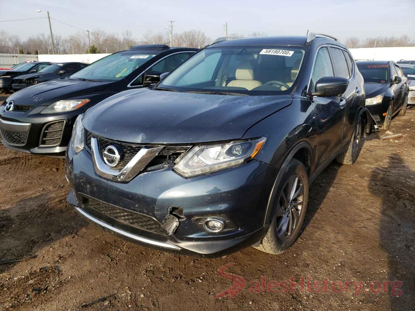 5N1AT2MV4GC814444 2016 NISSAN ROGUE