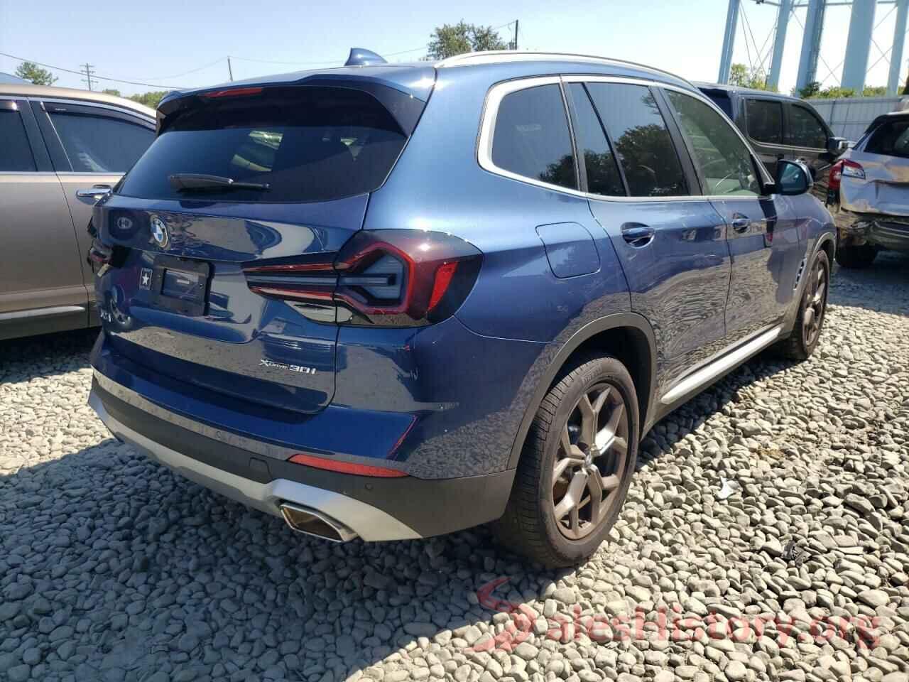 5UX53DP02N9M26204 2022 BMW X3