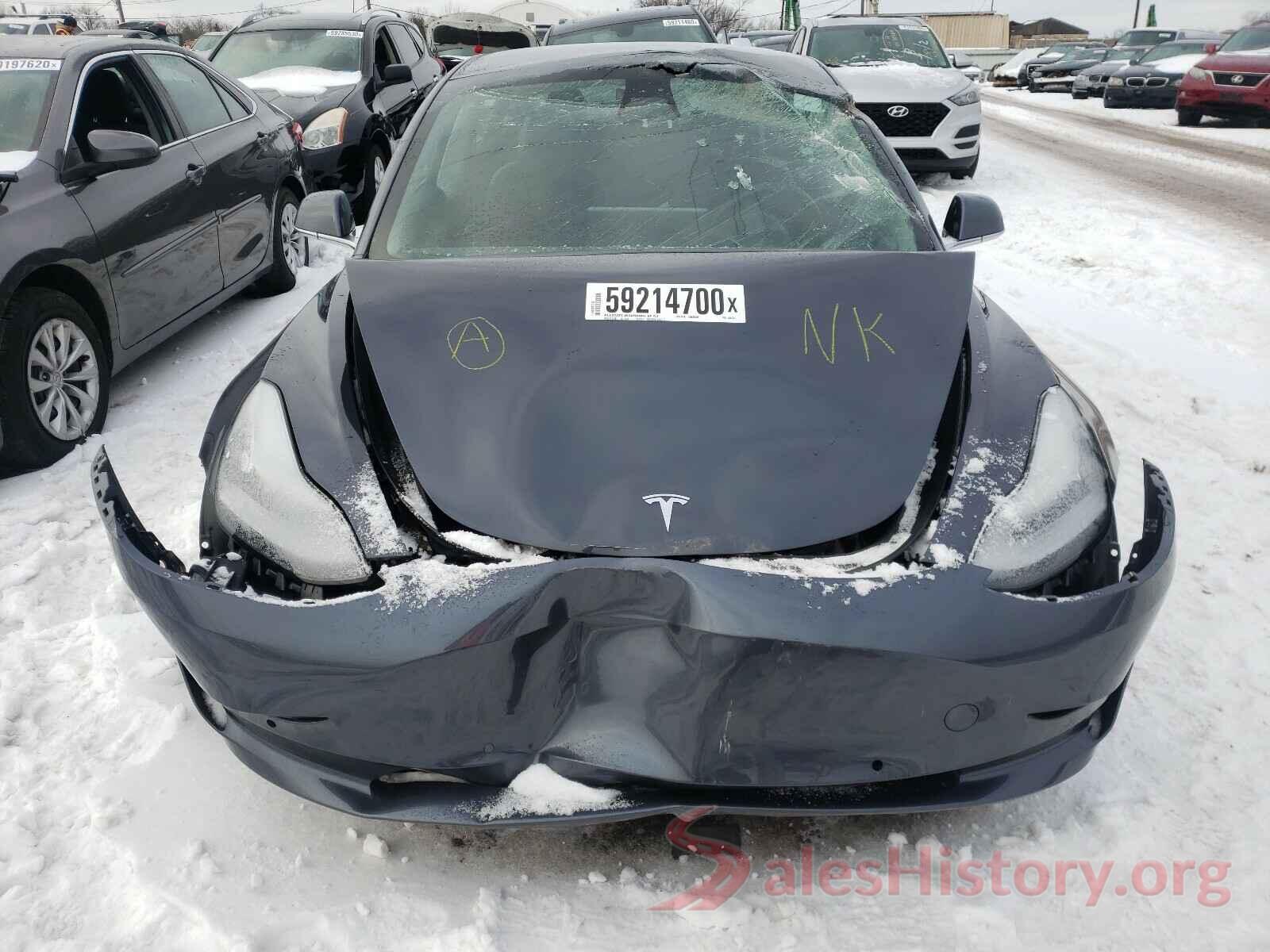 5YJ3E1EBXKF408508 2019 TESLA MODEL 3