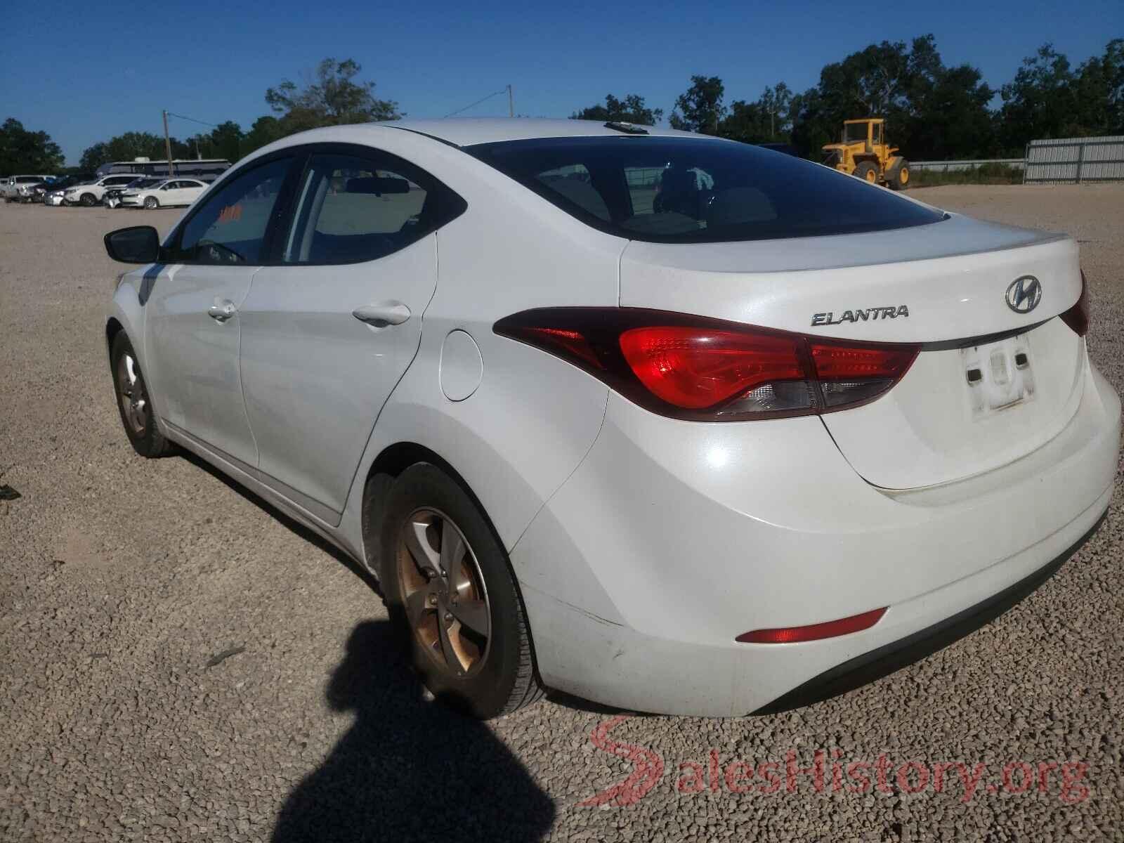 5NPDH4AE7GH663316 2016 HYUNDAI ELANTRA