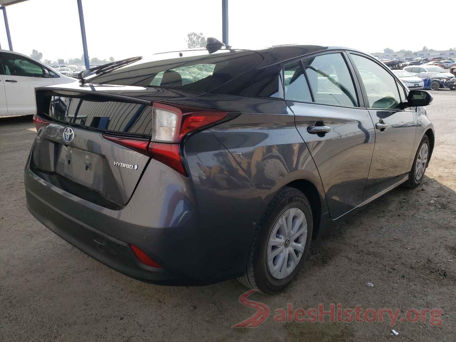 JTDKARFU5K3081860 2019 TOYOTA PRIUS