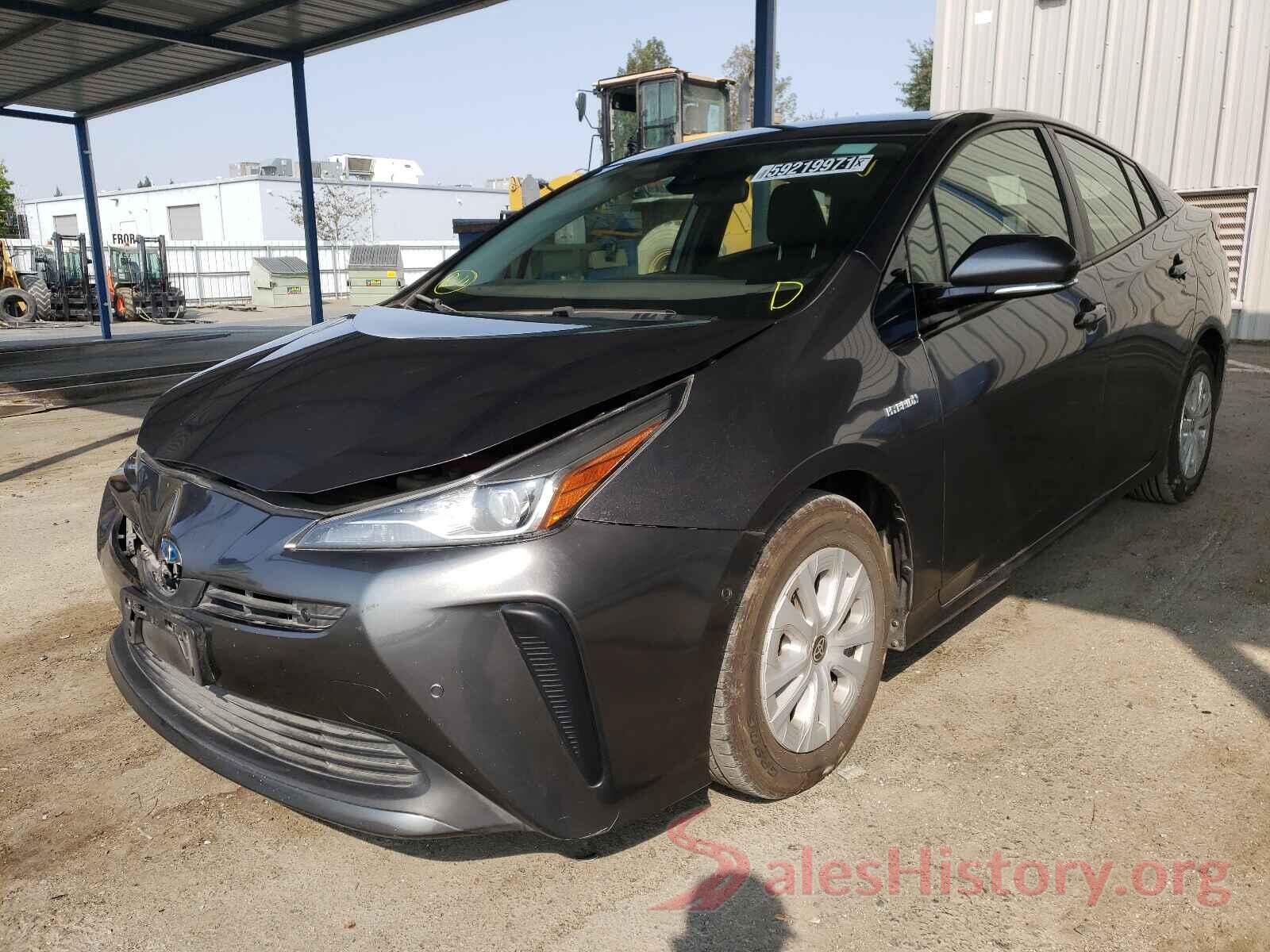 JTDKARFU5K3081860 2019 TOYOTA PRIUS