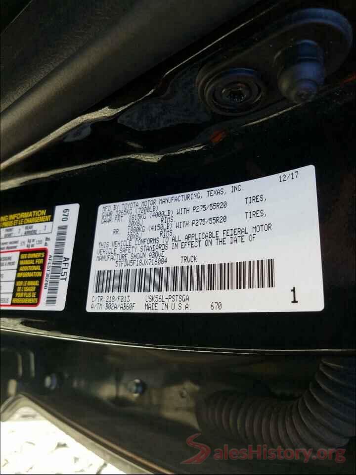 5TFDW5F18JX716084 2018 TOYOTA TUNDRA