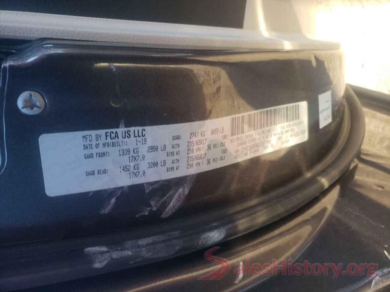 2C4RC1BG8KR627147 2019 CHRYSLER PACIFICA