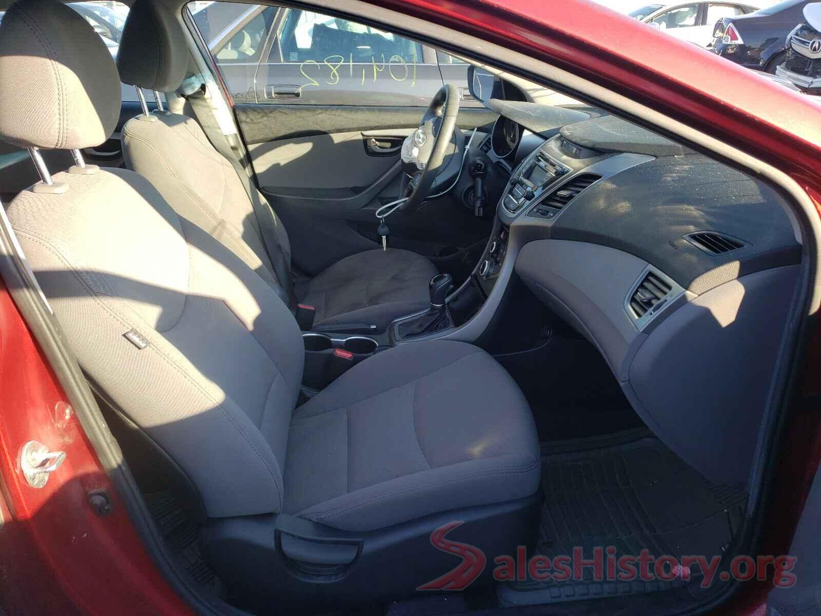 5NPDH4AE4GH734908 2016 HYUNDAI ELANTRA