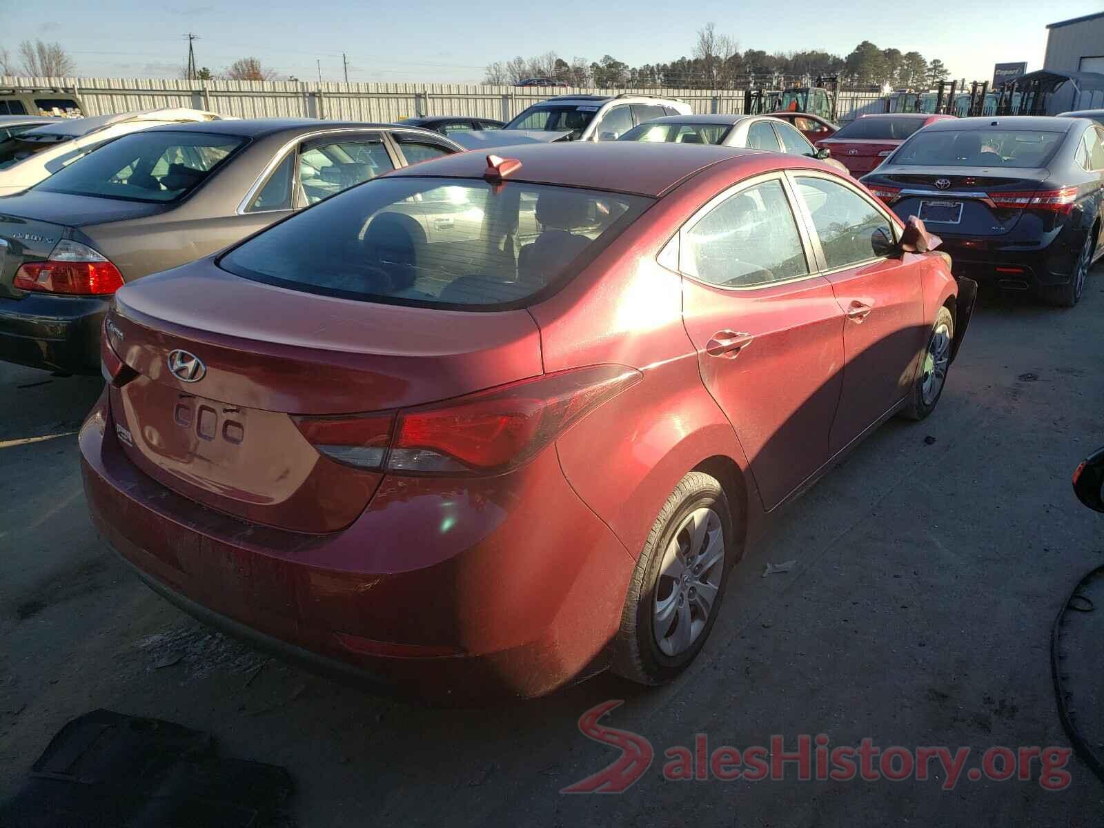 5NPDH4AE4GH734908 2016 HYUNDAI ELANTRA