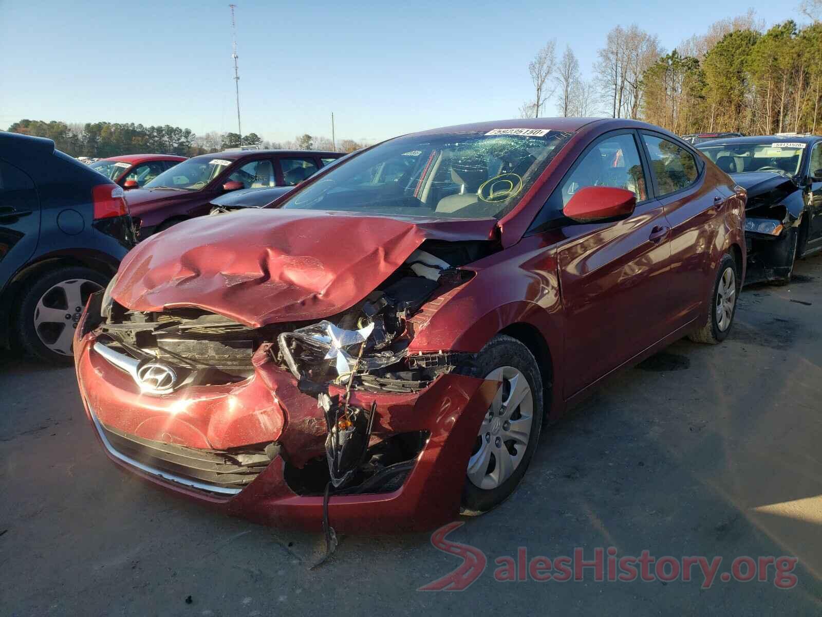 5NPDH4AE4GH734908 2016 HYUNDAI ELANTRA