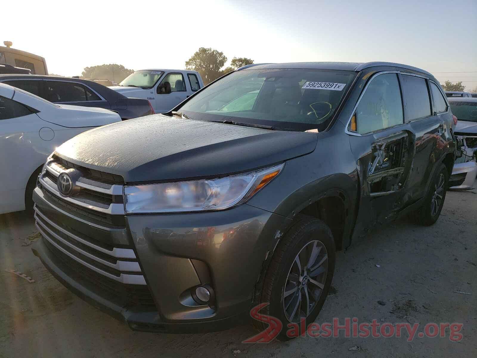 5TDKZRFH2KS349614 2019 TOYOTA HIGHLANDER