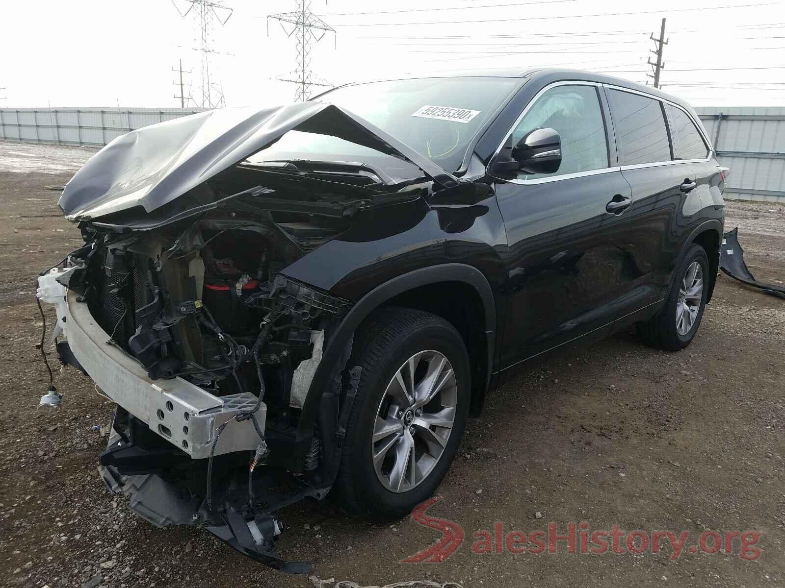 5TDBKRFH4GS341106 2016 TOYOTA HIGHLANDER