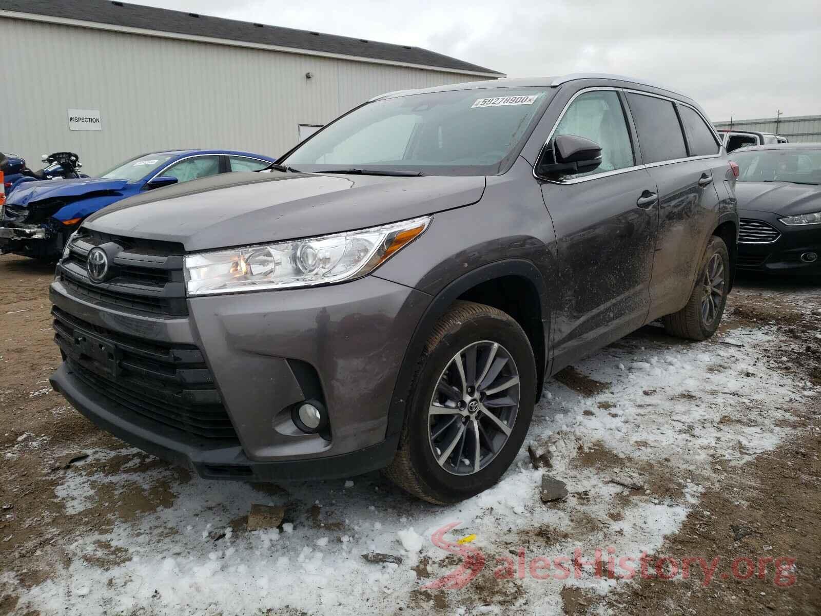 5TDJZRFH7KS607587 2019 TOYOTA HIGHLANDER