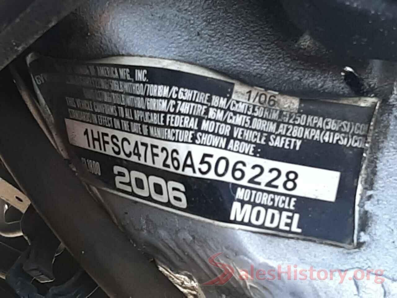 1HFSC47F26A506228 2006 HONDA GL CYCLE