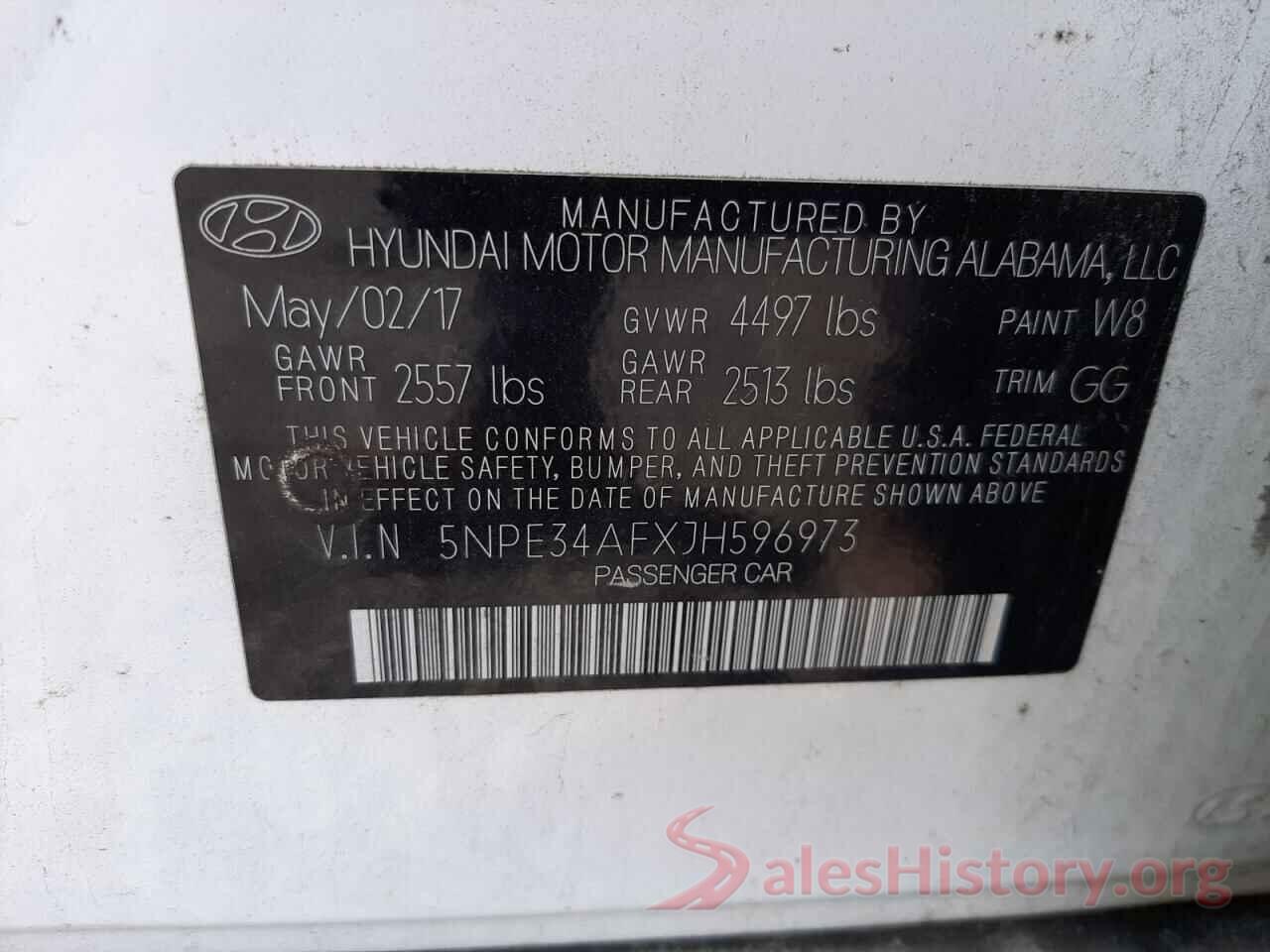 5NPE34AFXJH596973 2018 HYUNDAI SONATA