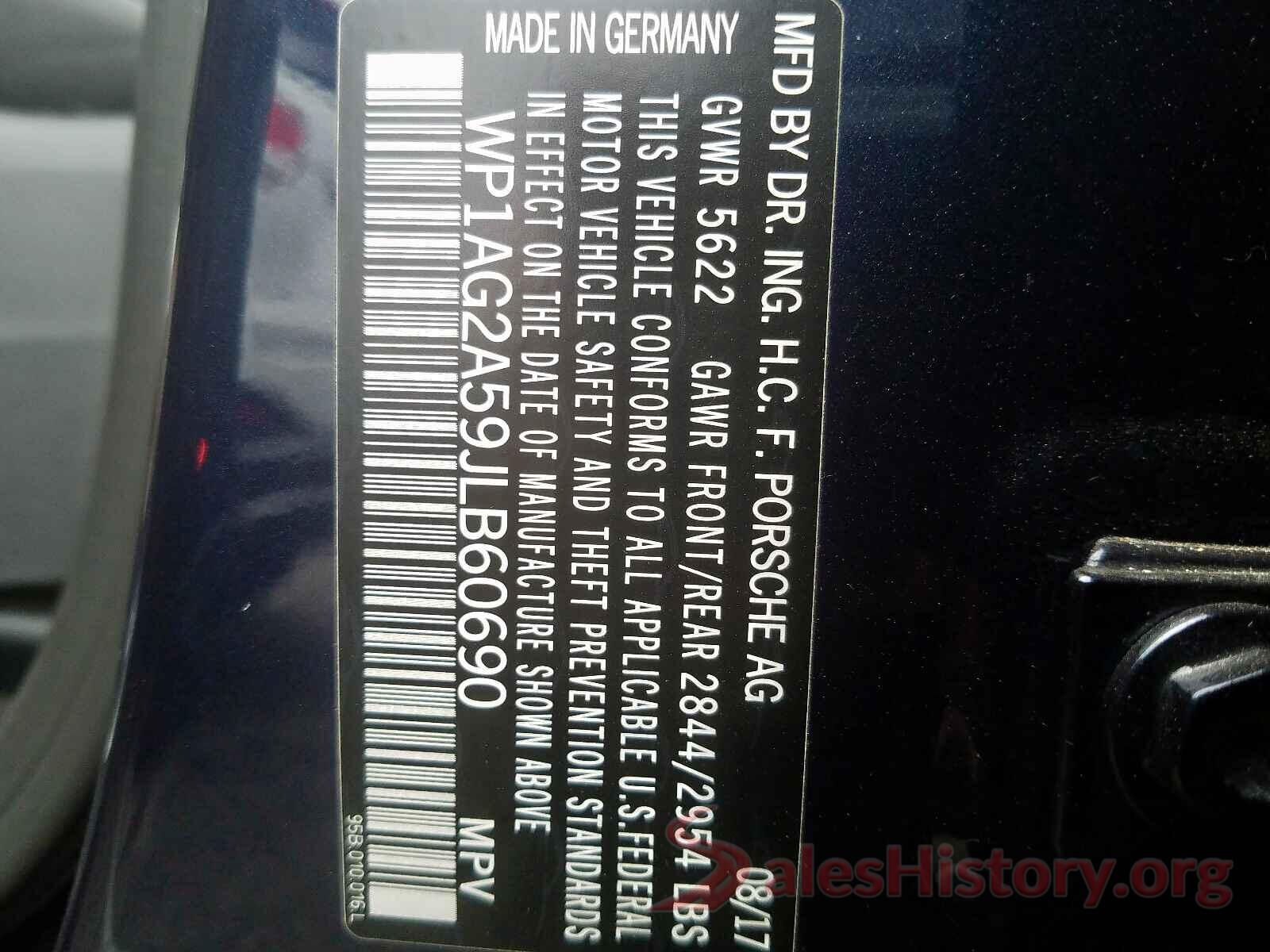 WP1AG2A59JLB60690 2018 PORSCHE MACAN