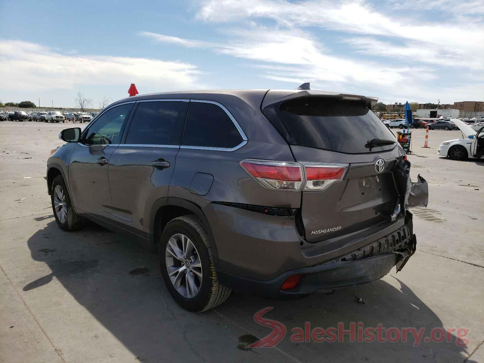 5TDZKRFH3GS141803 2016 TOYOTA HIGHLANDER