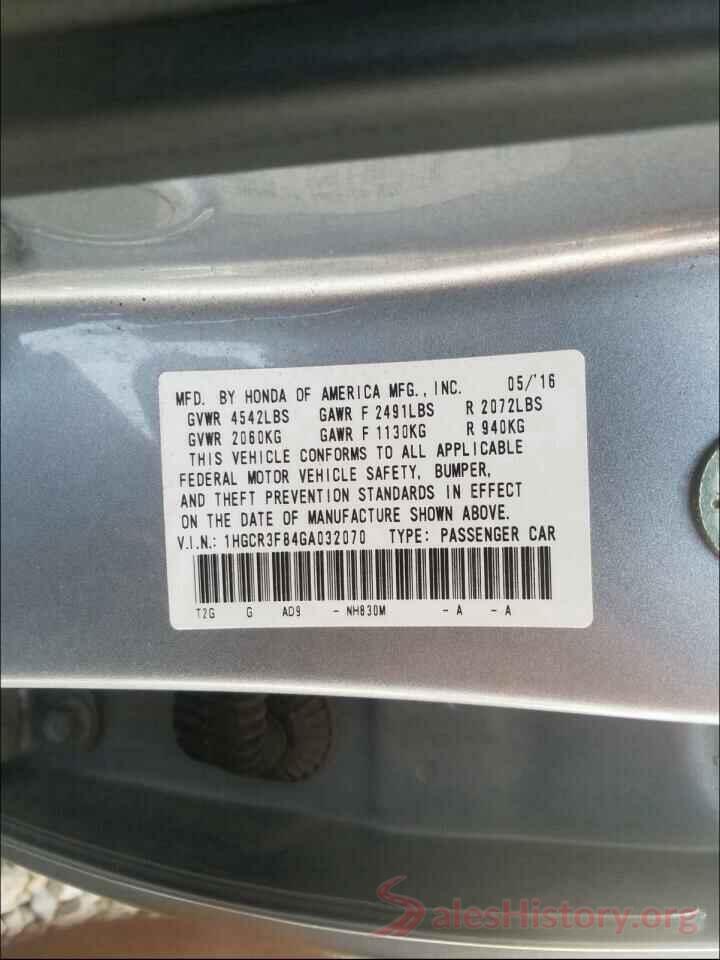 1HGCR3F84GA032070 2016 HONDA ACCORD