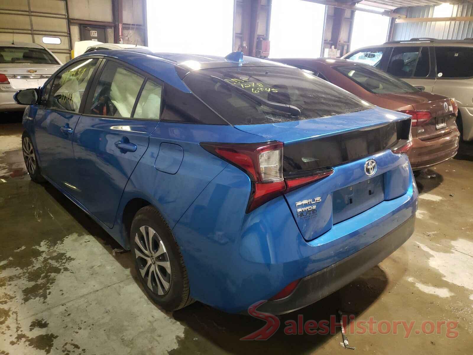 JTDL9RFU9L3016945 2020 TOYOTA PRIUS