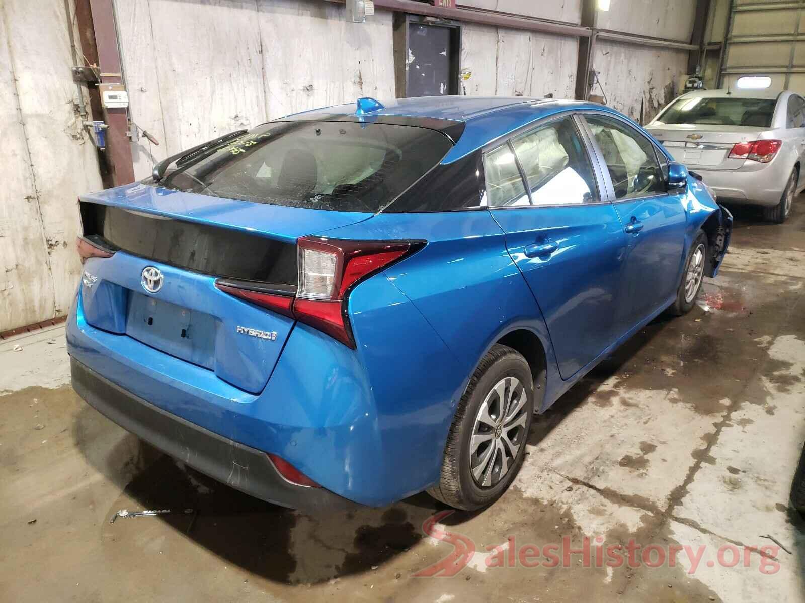 JTDL9RFU9L3016945 2020 TOYOTA PRIUS