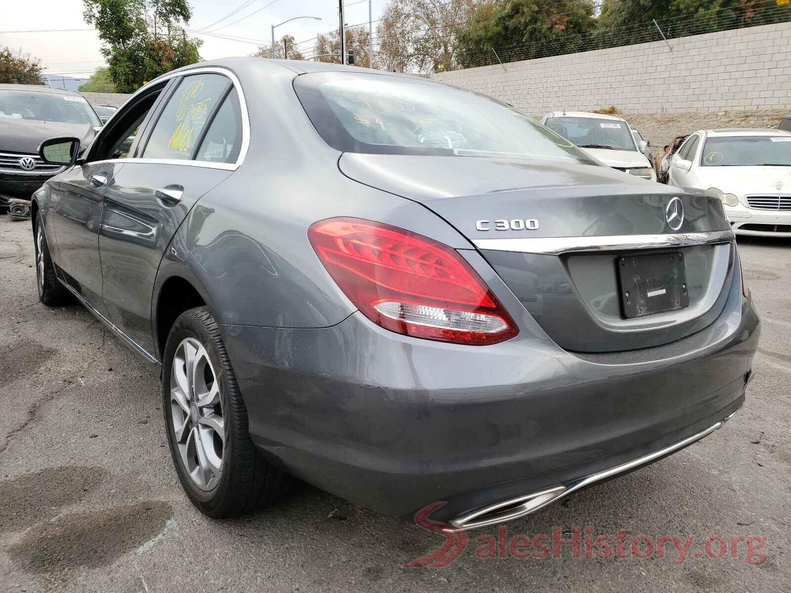 55SWF4KBXHU207750 2017 MERCEDES-BENZ C CLASS