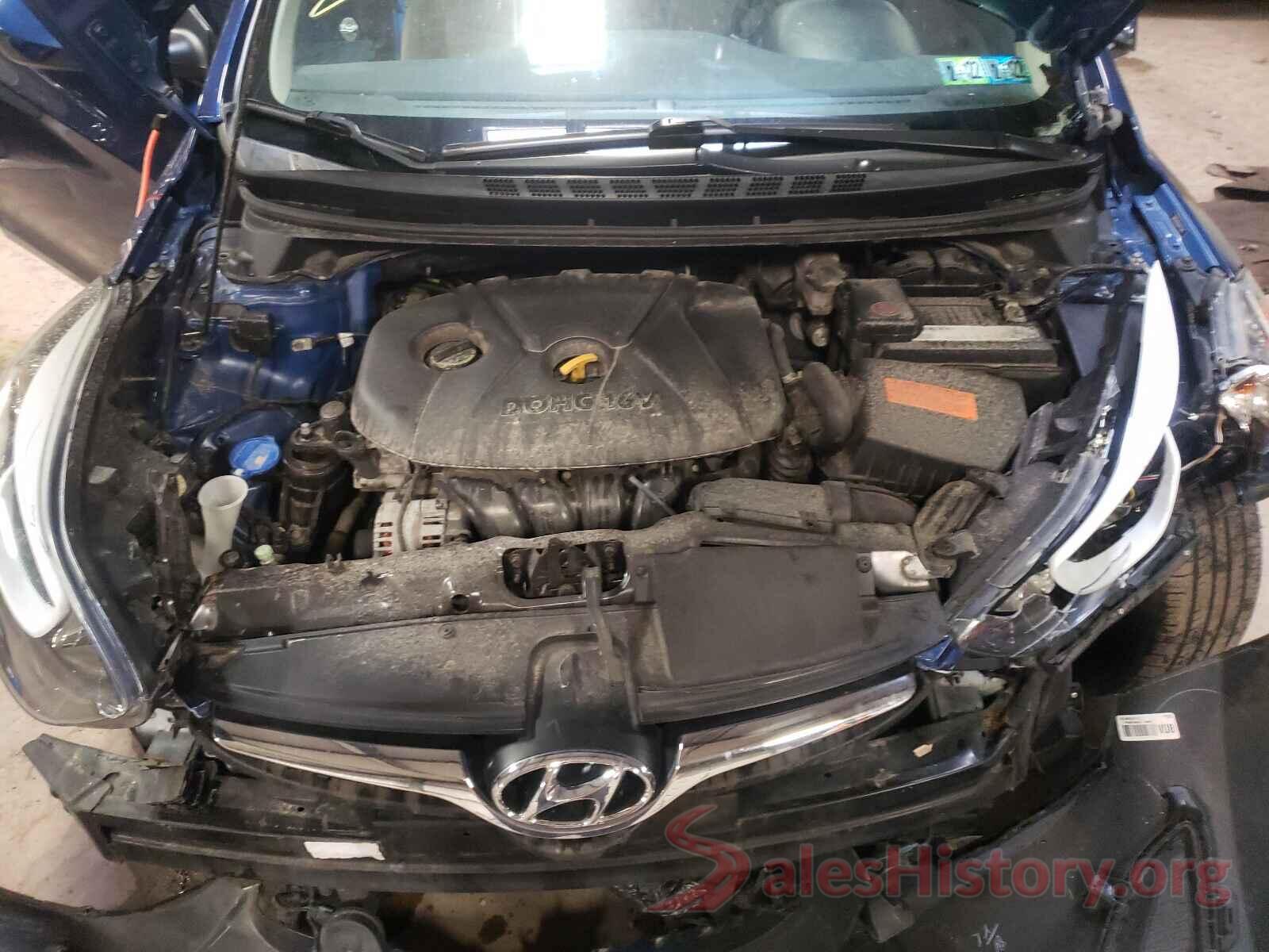 5NPDH4AE8GH711065 2016 HYUNDAI ELANTRA