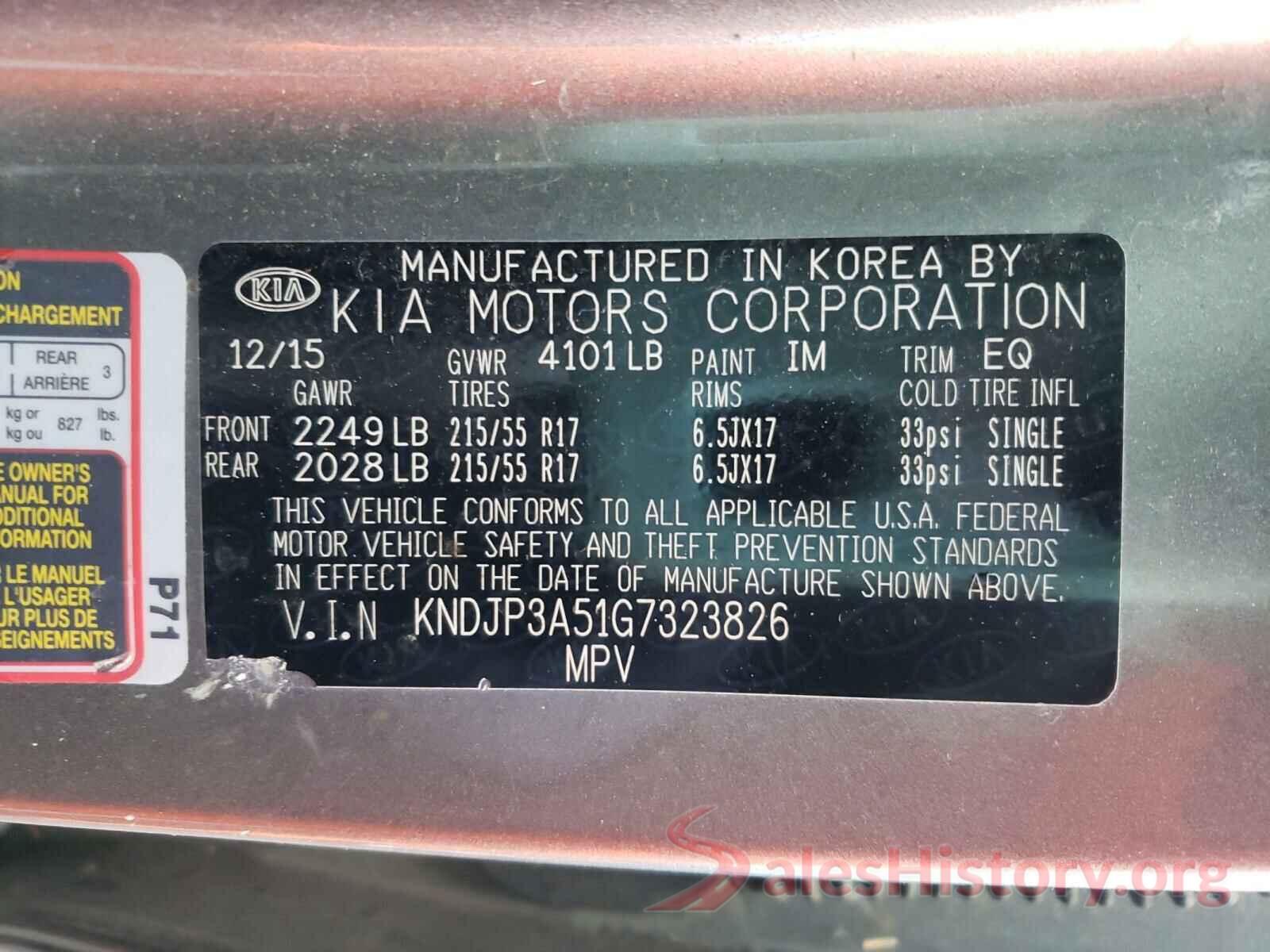 KNDJP3A51G7323826 2016 KIA SOUL