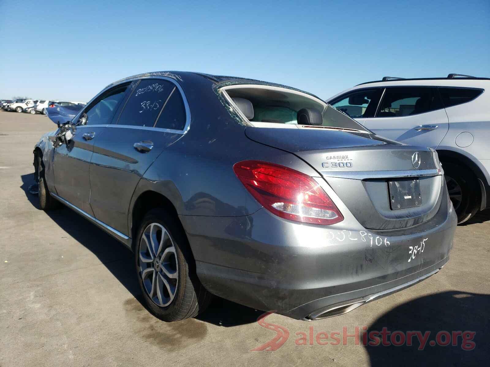 55SWF4KB4HU222342 2017 MERCEDES-BENZ C CLASS