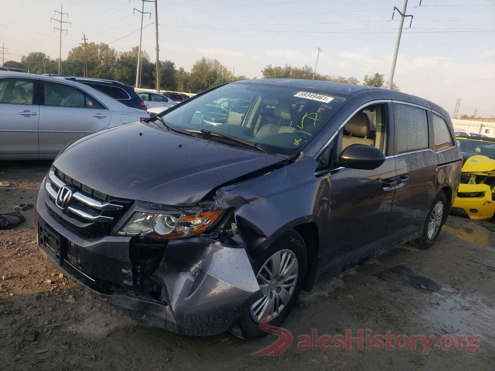 5FNRL5H25GB029829 2016 HONDA ODYSSEY