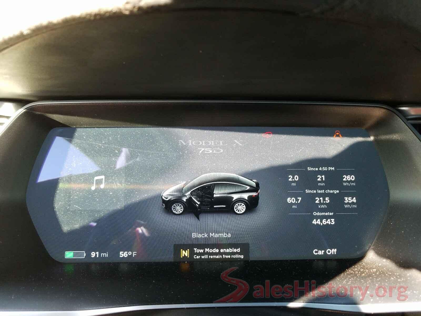 5YJXCBE28HF053702 2017 TESLA MODEL X