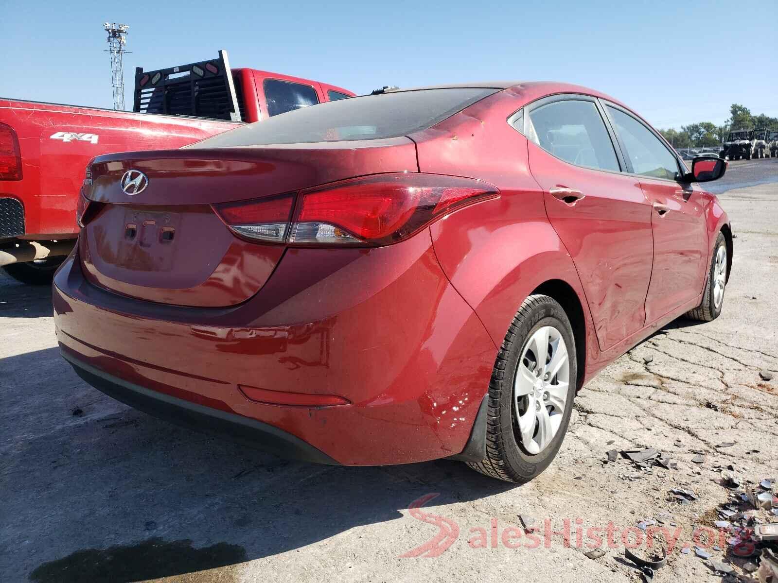 5NPDH4AE1GH664137 2016 HYUNDAI ELANTRA