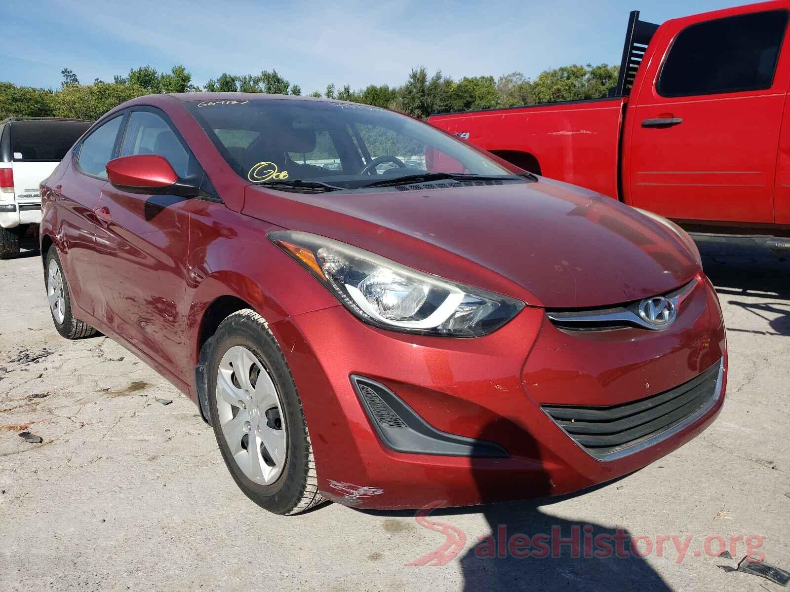 5NPDH4AE1GH664137 2016 HYUNDAI ELANTRA