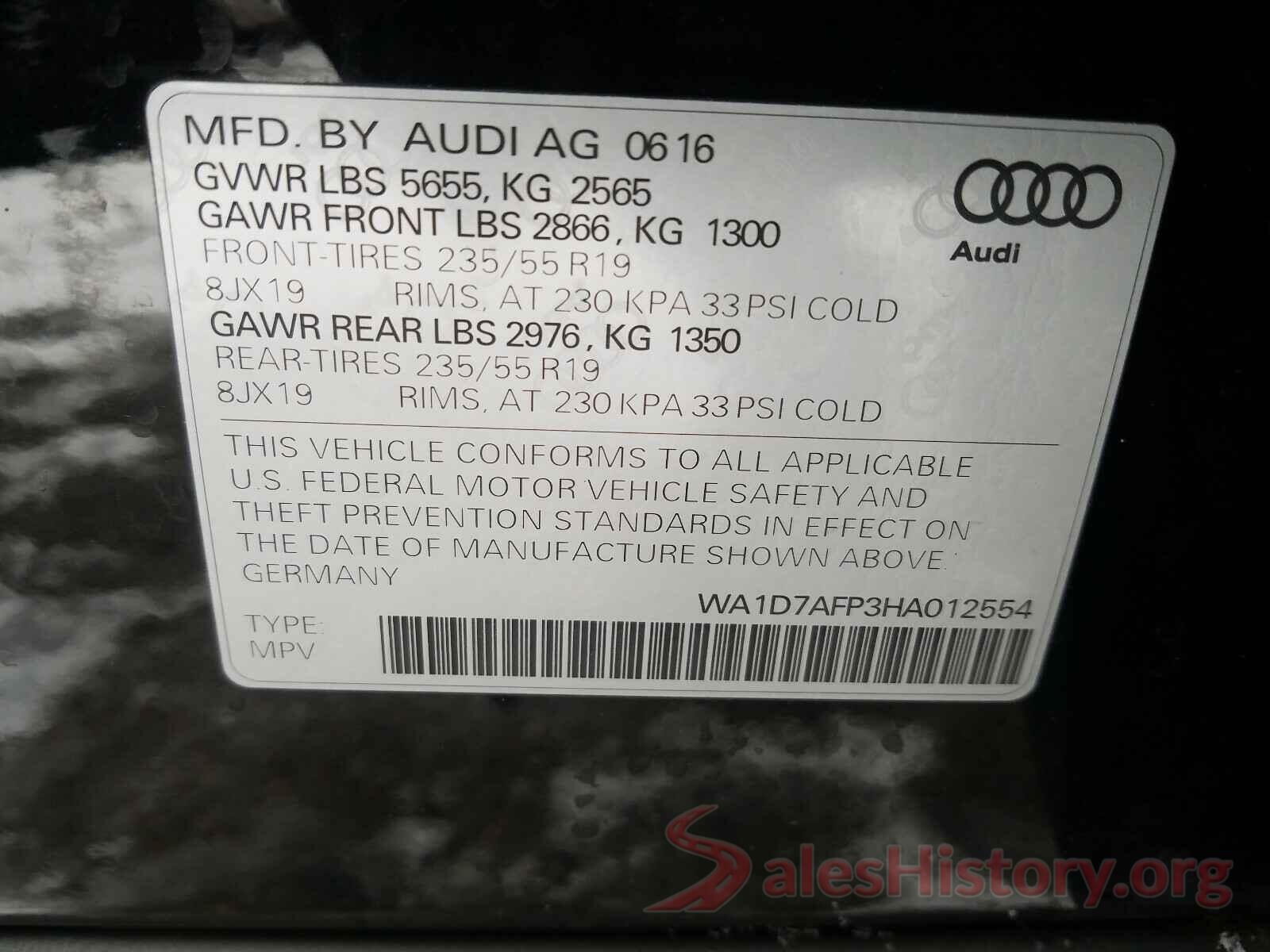 WA1D7AFP3HA012554 2017 AUDI Q5