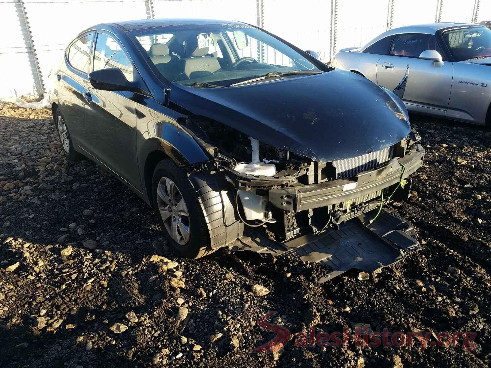 5NPDH4AE8GH698107 2016 HYUNDAI ELANTRA