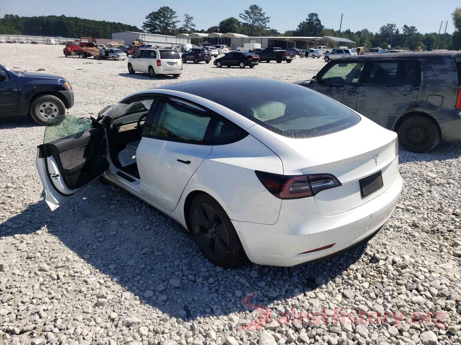 5YJ3E1EA0MF852202 2021 TESLA MODEL 3