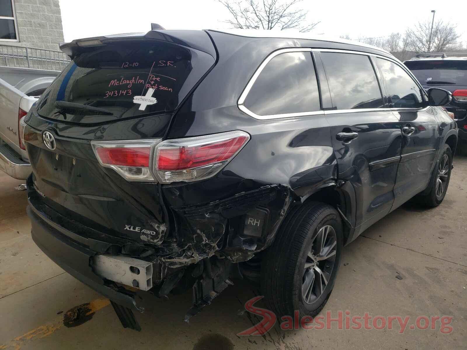 5TDJKRFH4GS340856 2016 TOYOTA HIGHLANDER